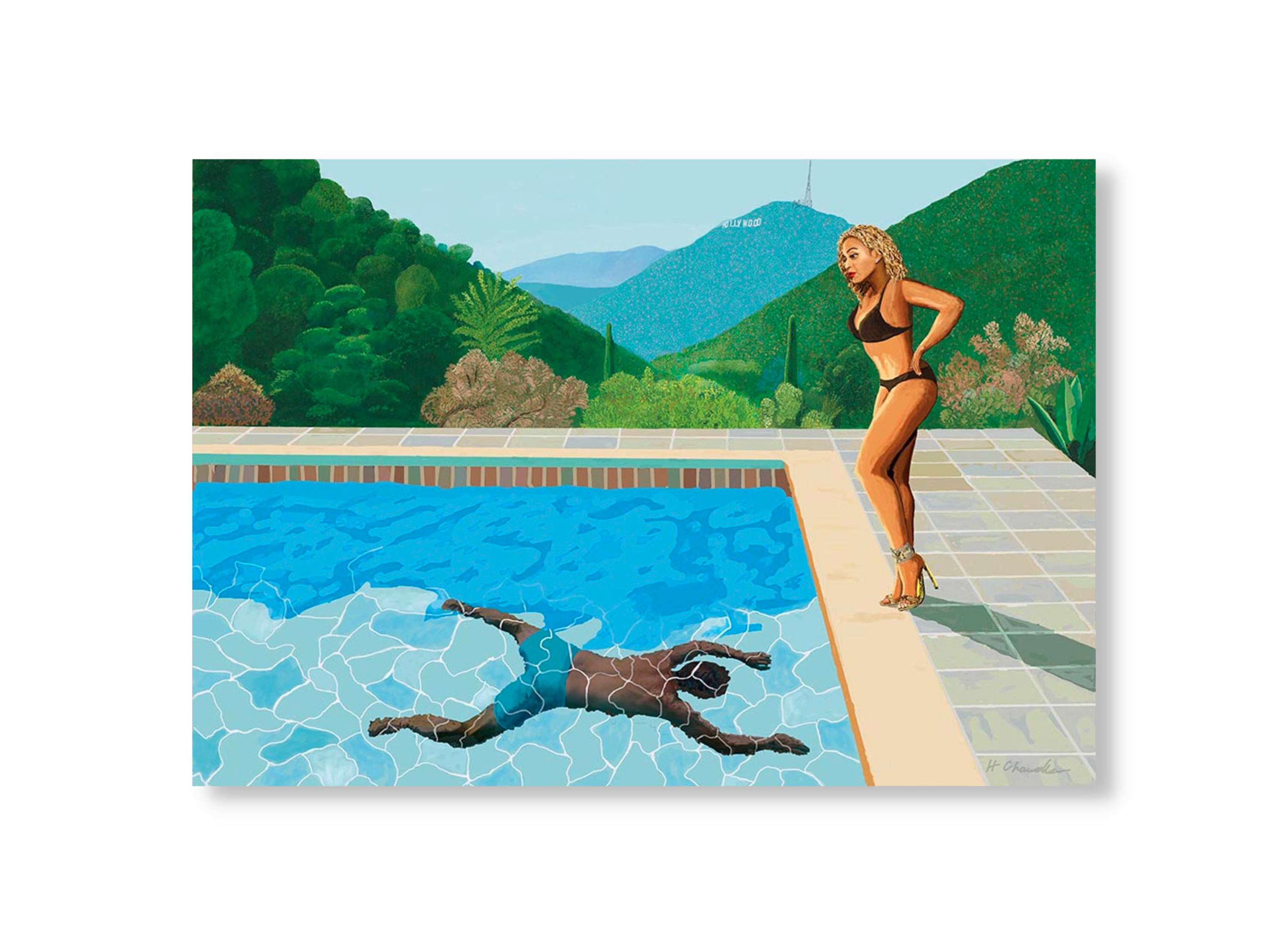 Pool with 2 Celebrities